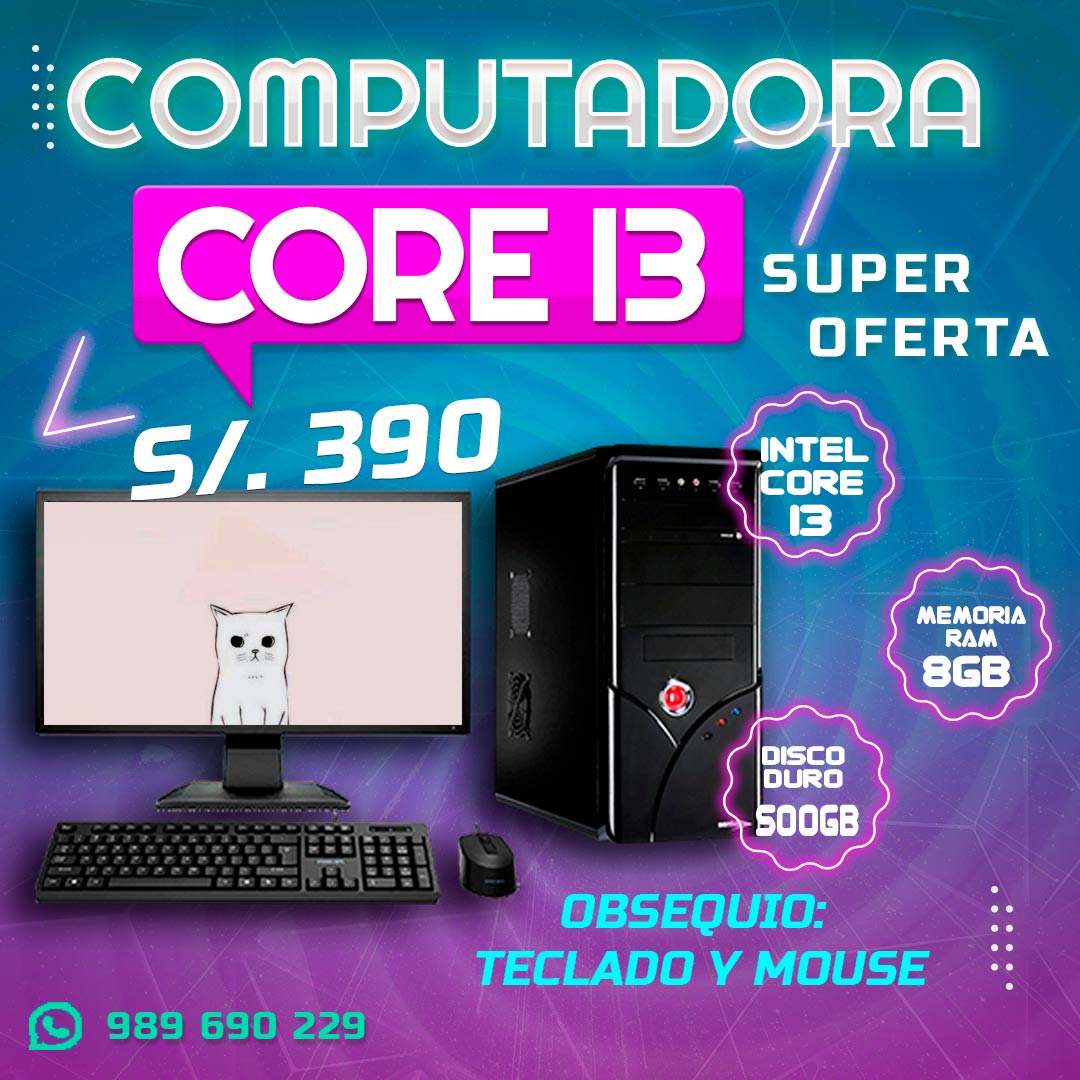 SUPER OFERTA EN COMPUTADORA CORE I3